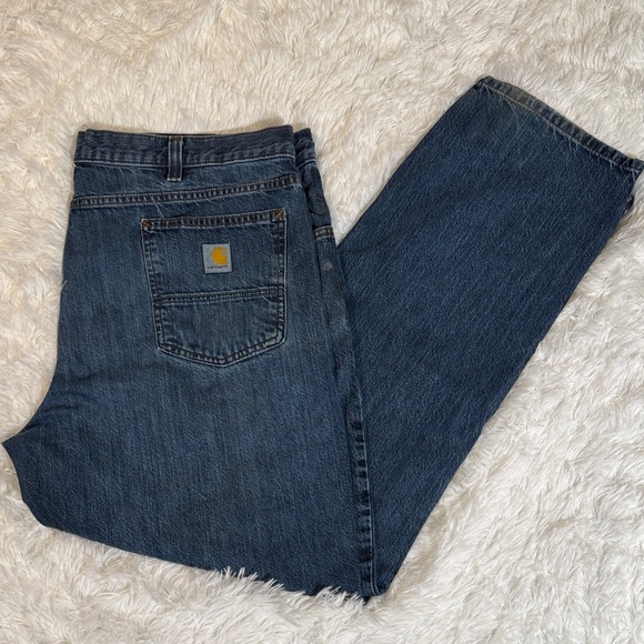 Carhartt Other - Carhartt Men's Relaxed Fit Dark Blue Jeans